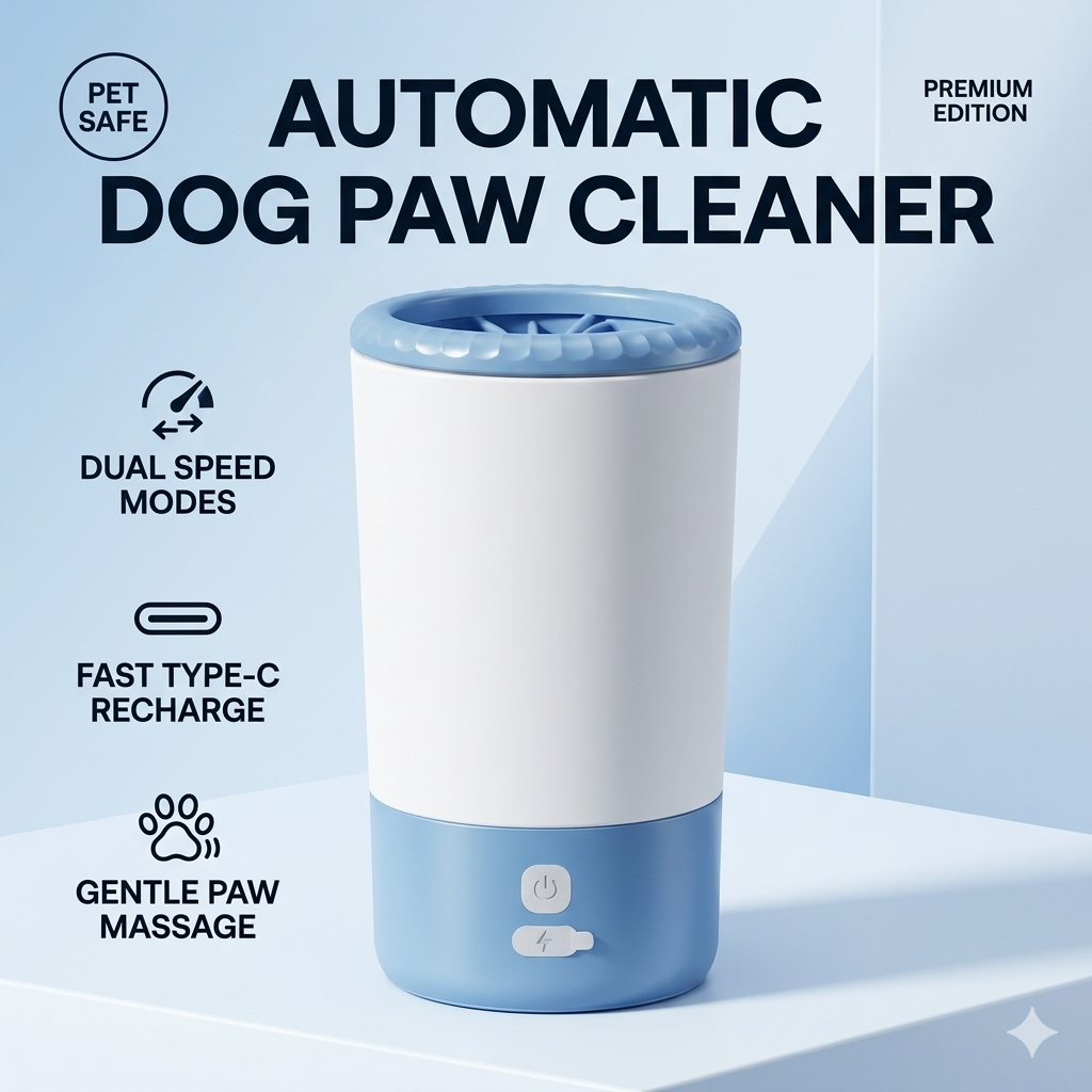 Minimalist Automatic Dog Paw Cleaner