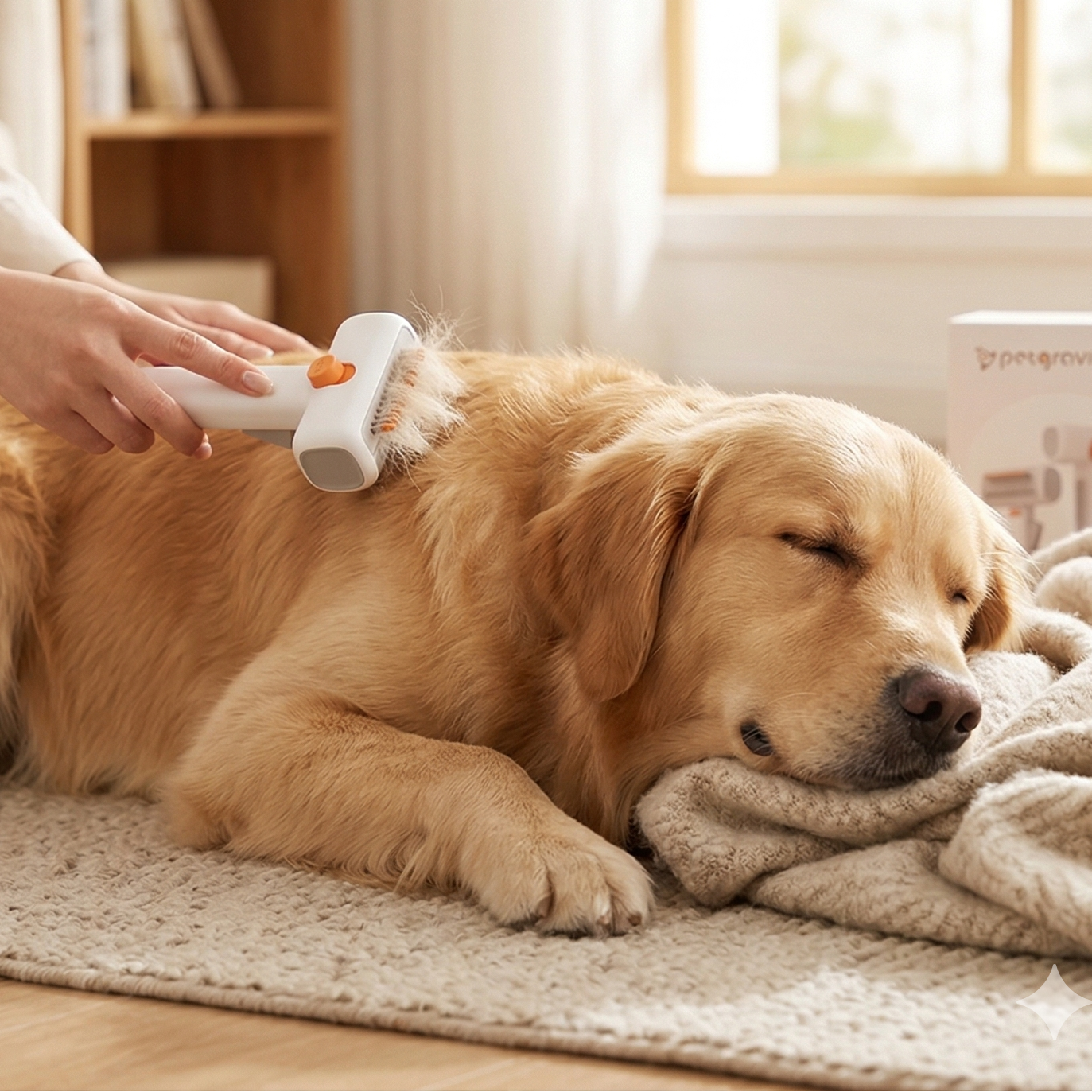 Minimalist Aesthetic Gravity Pet Dematting & Deshedding Comb